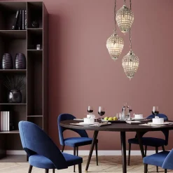 Ronde 3-lichts hanglamp Charlene nikkel/kristal><noscript><img width=