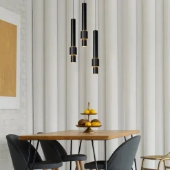 Ronde 3-lichts hanglamp cilinders inclusief LED><noscript><img width=