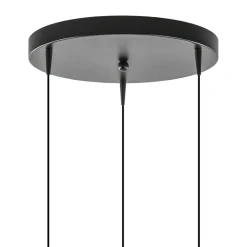 Ronde 3-Lichts LED hanglamp met gold fading glas><noscript><img width=