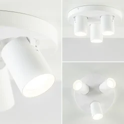 Ronde 3-lichts opbouwspot mat wit></noscript>Straluma Clearance