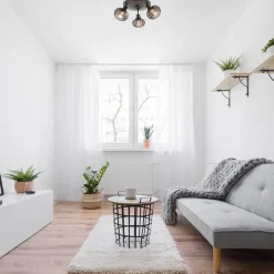 Ronde 3-lichts plafondlamp met verstelbare kappen><noscript><img width=