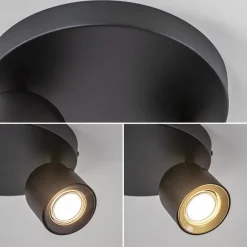 Ronde opbouwspot 2-lichts zwart GU10></noscript>Straluma Best