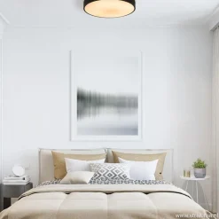 Ronde plafondlamp zwart inclusief LED en remote></noscript>Straluma Hot