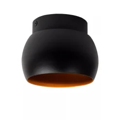 Ronde plafondspot zwart met goud GU10></noscript>Straluma