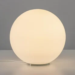 Ronde tafellamp opaal glas 30 cm><noscript><img width=