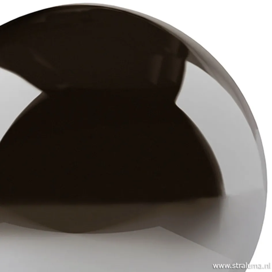 Ronde tafellamp smokey glas>Straluma Best