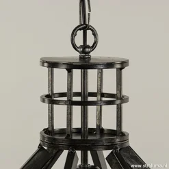 Ruw metalen hanglamp antiek zwart></noscript>Straluma Outlet