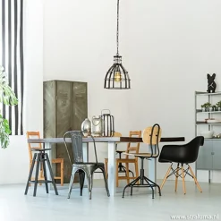 Ruw metalen hanglamp antiek zwart></noscript>Straluma Outlet