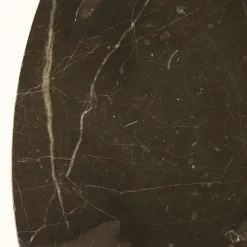 Salontafel Alfio set van 2 bruin marmer met zwart><noscript><img width=