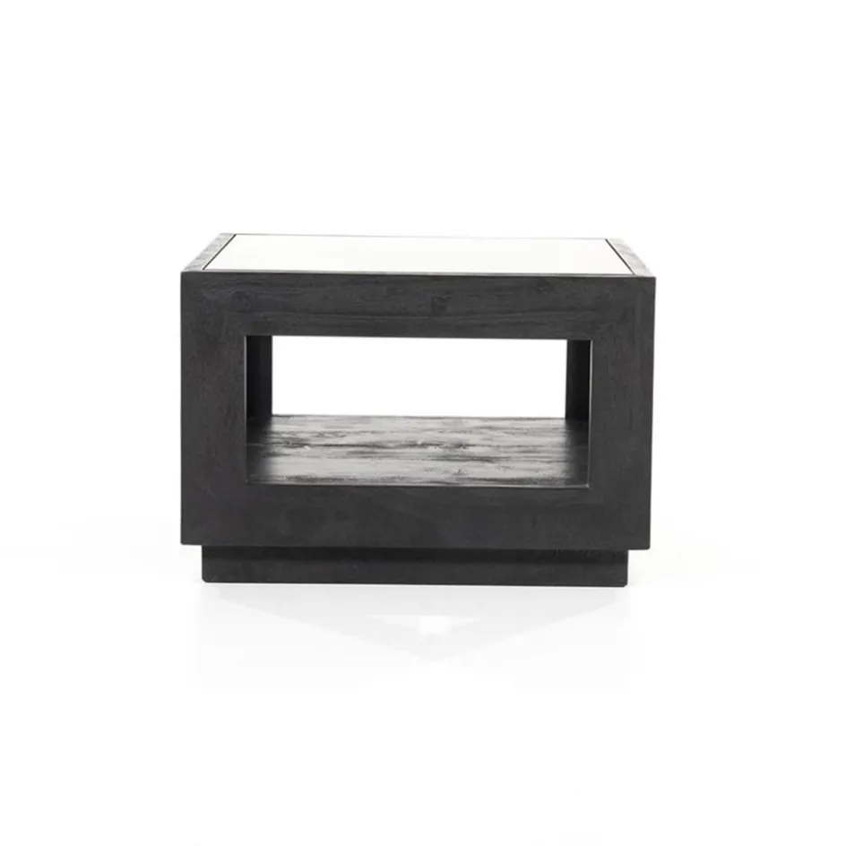 Salontafel Liam 60x60x40 cm - zwart>Straluma