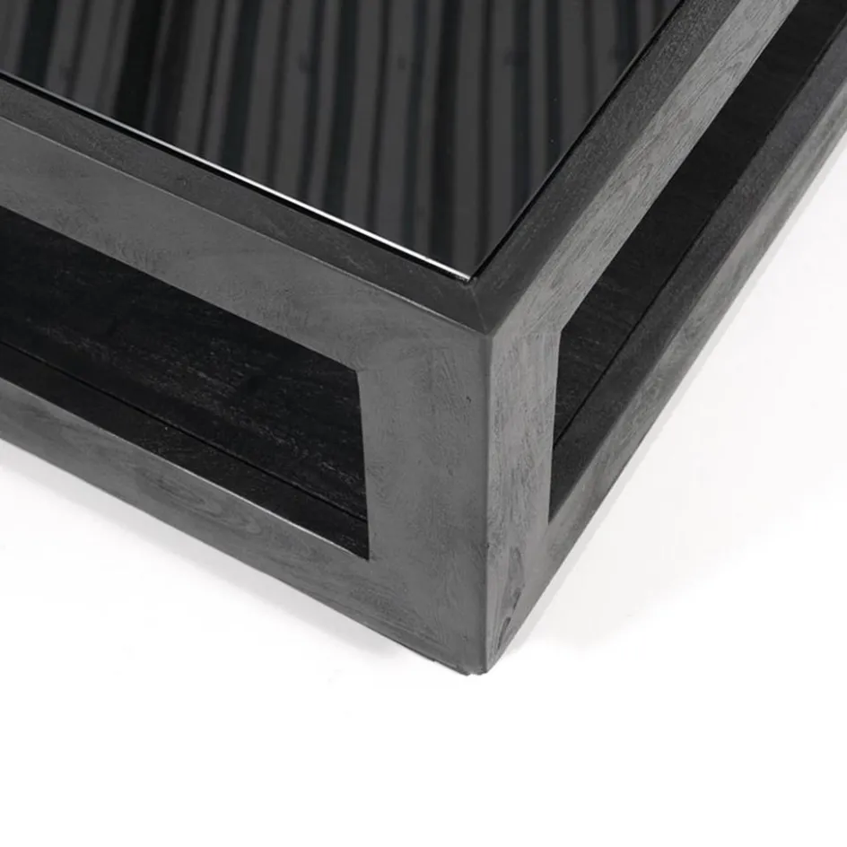 Salontafel Liam 95x95x35 cm -zwart>Straluma Sale