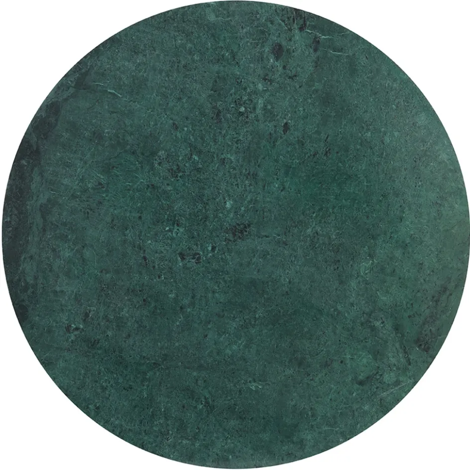 Salontafel Rickerd groen marmer met antiek bronzen poot>Straluma Online