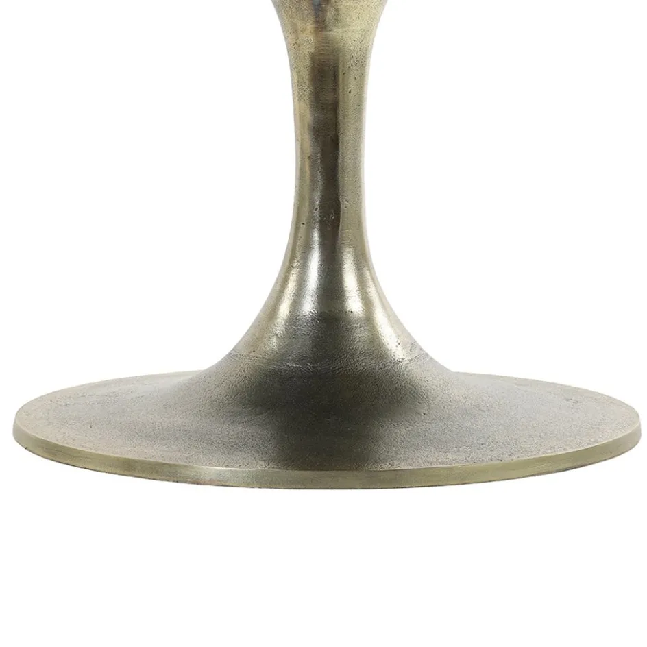 Salontafel Rickerd groen marmer met antiek bronzen poot>Straluma Online