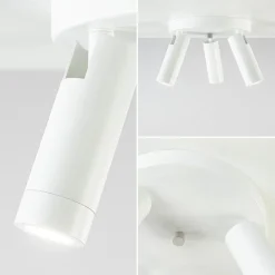 Scandinavische 3-lichts plafondspot mat wit/goud></noscript>Straluma Hot