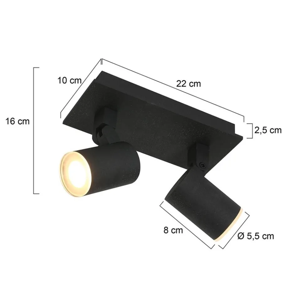 Scandinavische plafondspot inclusief dim to wam LED>Straluma New