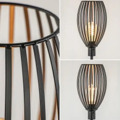 Scandinavische tafellamp mat zwart><noscript><img width=