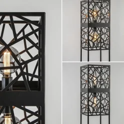 Scandinavische vloerlamp zwart frame><noscript><img width=