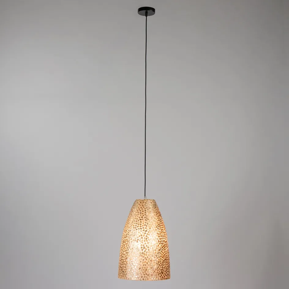 Schelpen hanglamp goud rond>Straluma Outlet