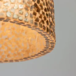 Schelpen hanglamp goud rond><noscript><img width=