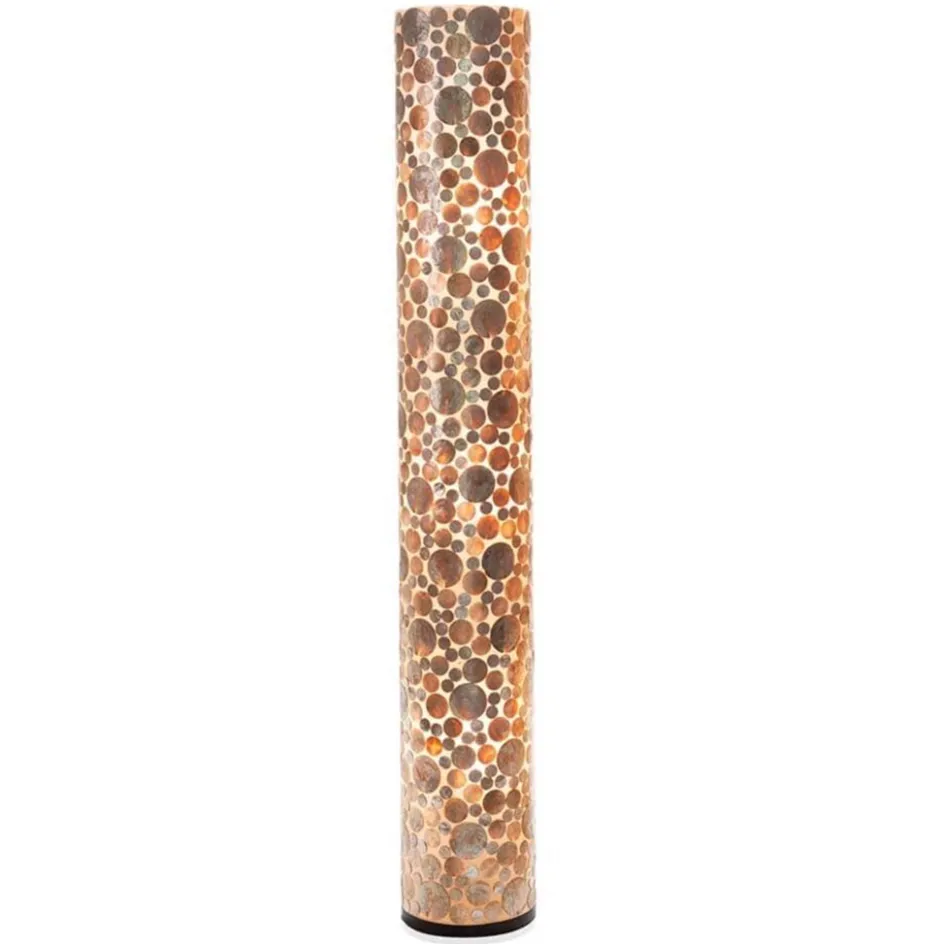 Schelpen vloerlamp goud cilinder groot>Straluma Clearance