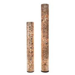 Schelpen vloerlamp goud cilinder groot><noscript><img width=
