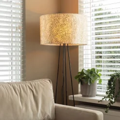 Schelpen vloerlamp met metaal groot><noscript><img width=