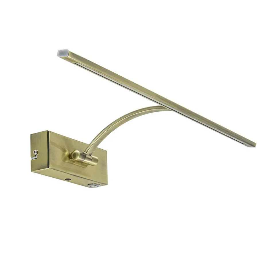 Schilderij wandlamp brons met dimbaar LED>Straluma Discount