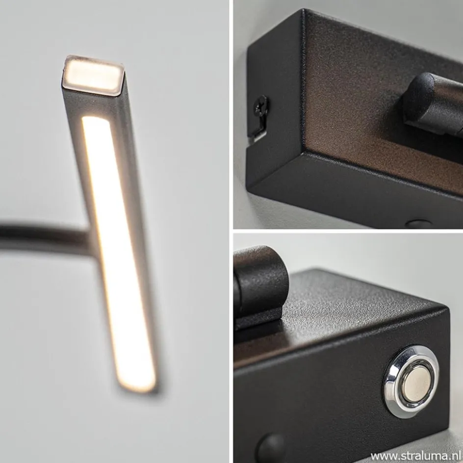 Schilderijlamp Matisse zwart 34cm>Straluma Clearance