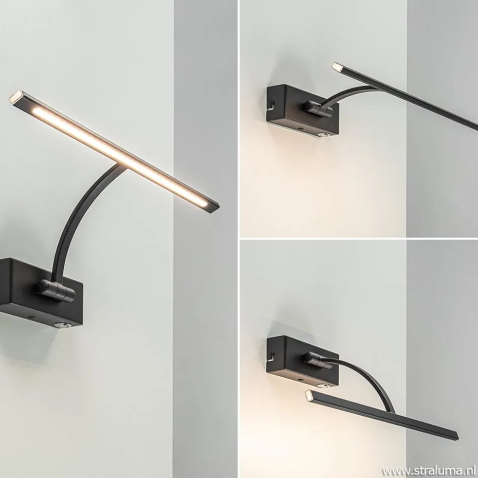 Schilderijlamp Matisse zwart 34cm>Straluma Clearance