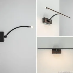 Schilderijlamp zwart 45cm met dimmer>Straluma Sale