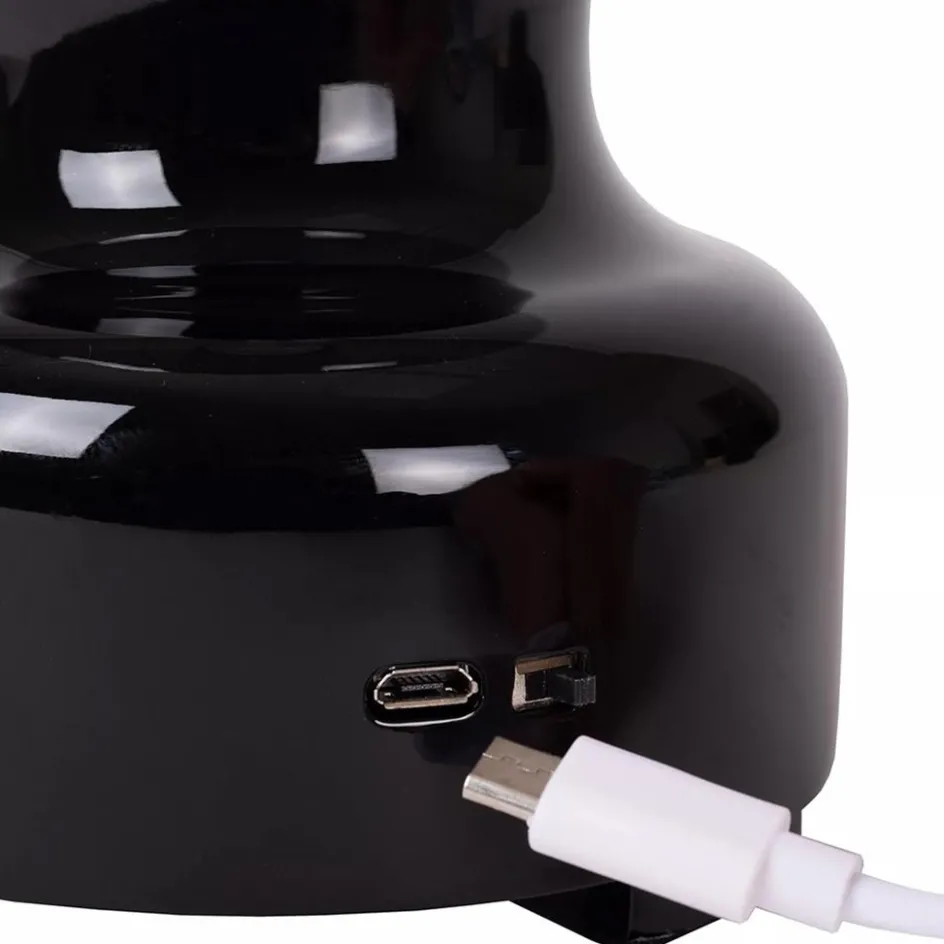 Sfeervolle tafellamp op batterij zwart dimbaar>Straluma Online