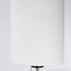 Smalle vloerlamp zwart-staal linnen kap></noscript>Straluma Sale