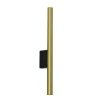 Smalle wandlamp cilinder zwart met solid brass>Straluma Sale