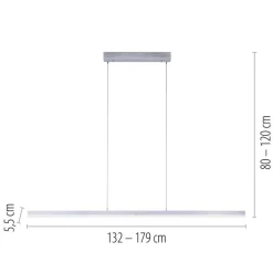 Smart hanglamp balk verstelbaar aluminium><noscript><img width=