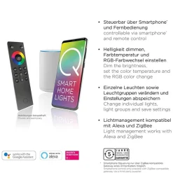 Smart plafondlamp met lens antraciet><noscript><img width=