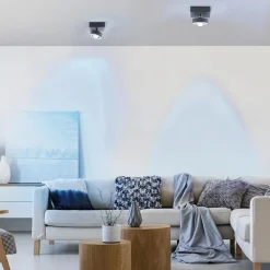 Smart plafondlamp met lens antraciet><noscript><img width=