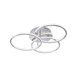 Smart plafondlamp 3x ringen nikkel inclusief LED>Straluma Hot
