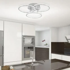 Smart plafondlamp 3x ringen nikkel inclusief LED></noscript>Straluma Hot