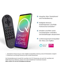 Smart tafellamp antraciet met dimbaar LED><noscript><img width=