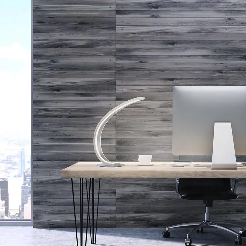 Smart tafellamp boog aluminium met LED>Straluma Outlet