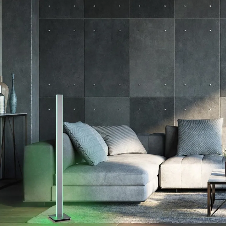 Smart vloerlamp 2-lichts aluminium>Straluma Clearance