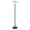 Smart vloerlamp zwart met wit glas dimbaar>Straluma Online