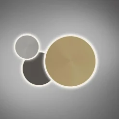 Smart wand/plafondlamp ringen goud/grijs dimbaar></noscript>Straluma Sale