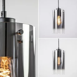Smoke glazen hanglamp cilinder met verloop><noscript><img width=