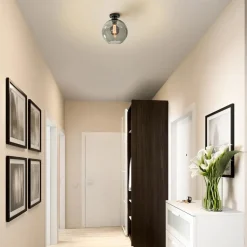 Smoke glazen plafondlamp globe 25 cm></noscript>Straluma Sale