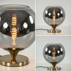 Smoke glazen tafellamp met gouden voet></noscript>Straluma New