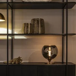 Smoke glazen tafellamp met gouden voet></noscript>Straluma New