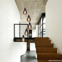 Smokey glazen vide-hanglamp chroom></noscript>Straluma Online