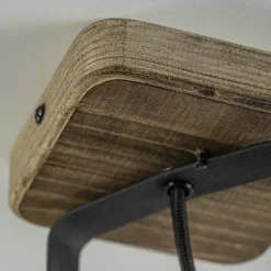 Spot 1-lichts zwart met hout></noscript>Straluma New