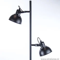 Staande 2-L spot zwart industrieel incl.gu10>Straluma Clearance